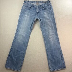 Citizens of Humanity Jagger Bootcut Jeans Men 34x34 Blue Distressed Faded Y2K